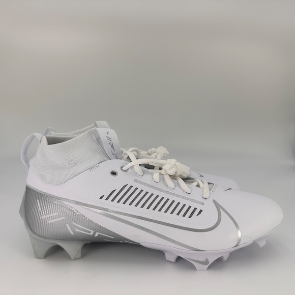 Nike Vapor Edge Pro 360 2 White Silver Mens Football Cleats DA5456-102 Sz 11,12 main image 8